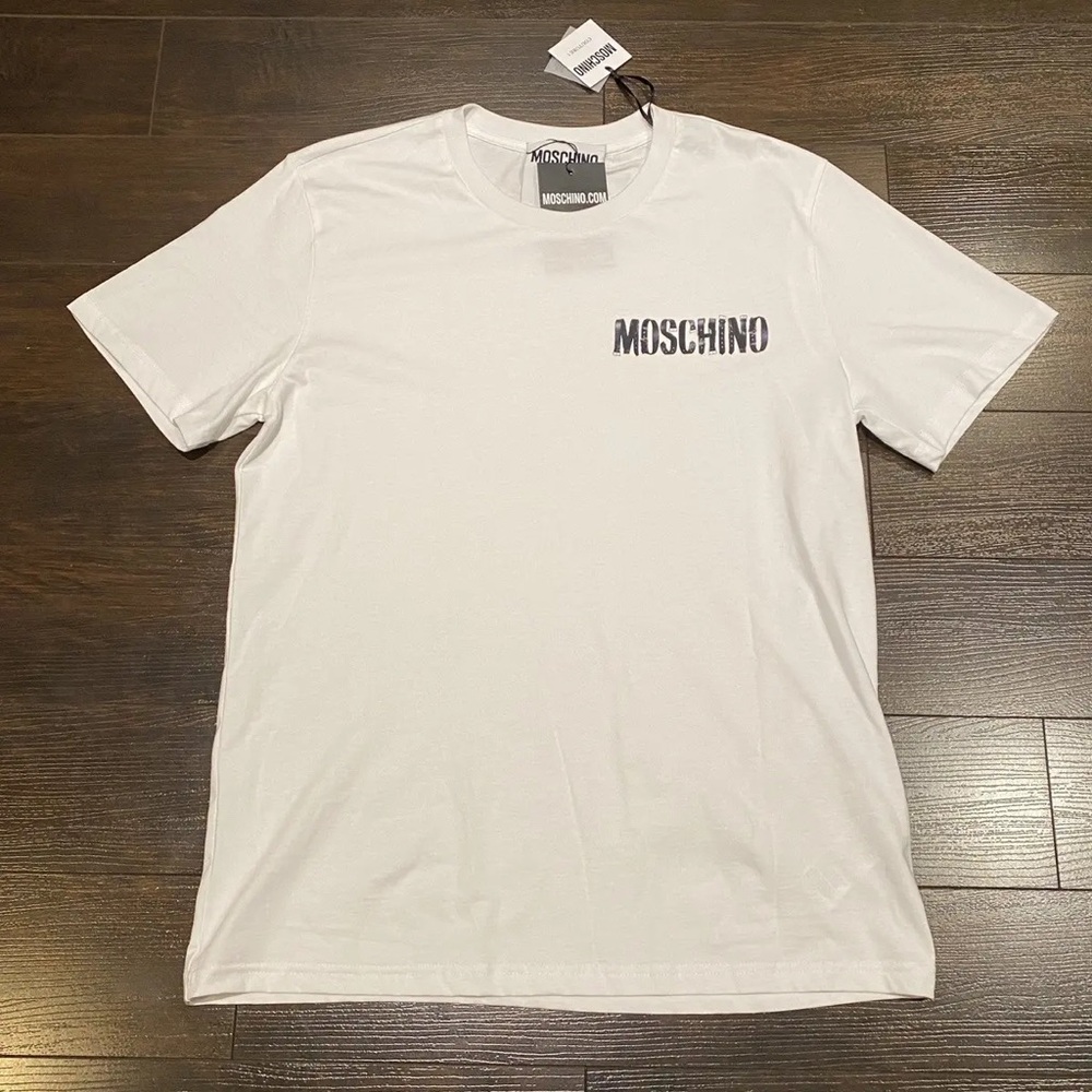 MOSCHINO Couture belt logo spell out Tee